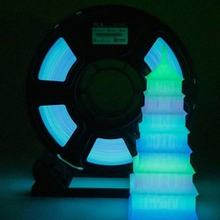 Glow Rainbow PLA filament