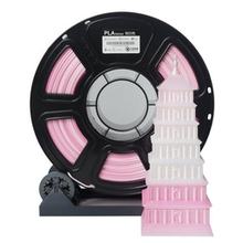 Rainbow Pink-White PLA filament